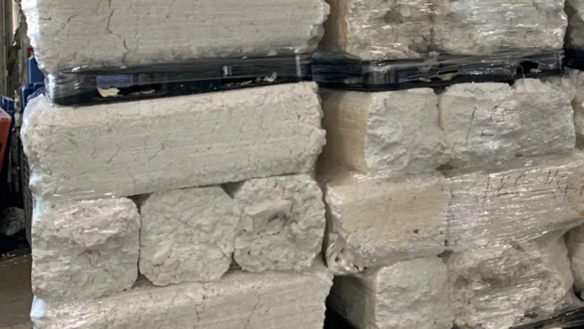 Gepresste EPS-Blöcke